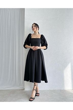لباس مشکی زنانه بافتنی MRY BUTİK - کد 781708357