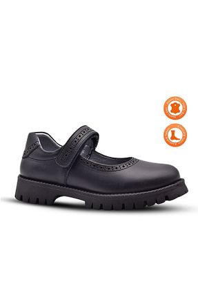 کفش کژوال مشکی بچه گانه چرم خالص kids A more - کد 848838907