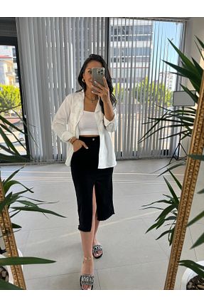 پیراهن سفید زنانه رگولار caddstore - کد 850114027