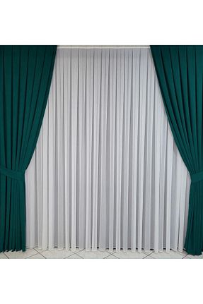 پرده زمینه آبی پلی استر KARİZMA PERDE - کد 850129254