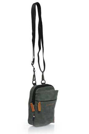 کیف دوشی خاکی مردانه چرم مصنوعی U.S. Polo Assn. - کد 750640203