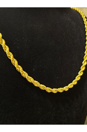 گردنبند جواهر طلائی زنانه روکش طلا imitasyon dünyası - کد 850489519