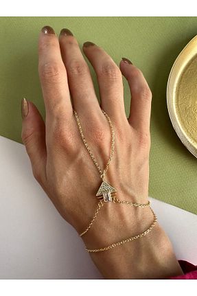 شاهمران جواهر طلائی زنانه روکش طلا ringbox - کد 846778031