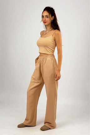 شلوار بژ زنانه بافتنی Betimoda - کد 849476756