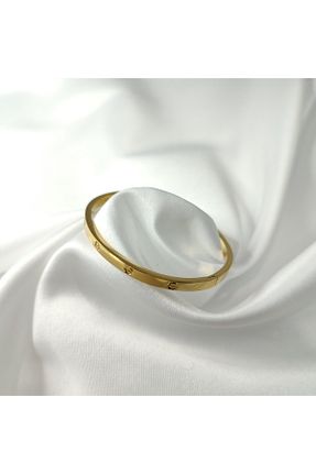 دستبند استیل (فولاد) طلائی زنانه استیل ضد زنگ Gracee - کد 850468082