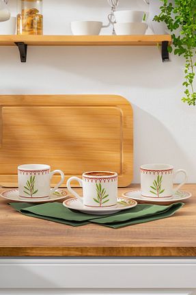 فنجان قهوه طوسی 6 نفره Porsima - کد 827847791