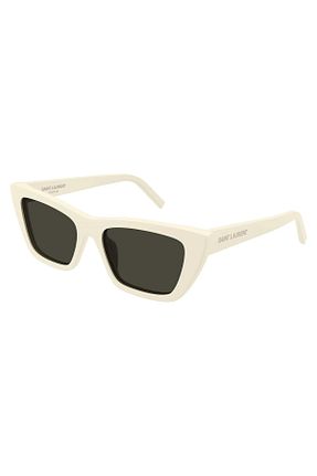 عینک آفتابی سفید زنانه UV400 Yves Saint Laurent - کد 850286998