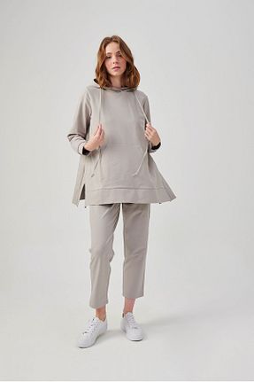 ست کرمکن اسپرت طوسی زنانه %100 پنبه Aida Üstün - کد 784574857