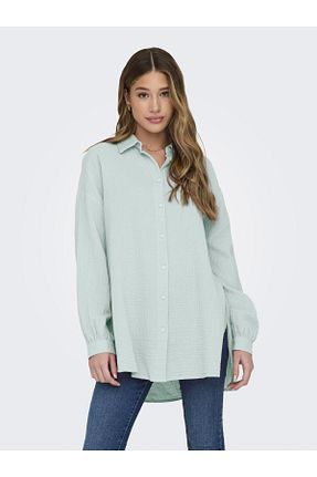 پیراهن سبز زنانه اورسایز ONLY - کد 850288719