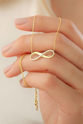 گردنبند نقره طلائی زنانه 925 عیار Silvano Jewelry - کد 354485022