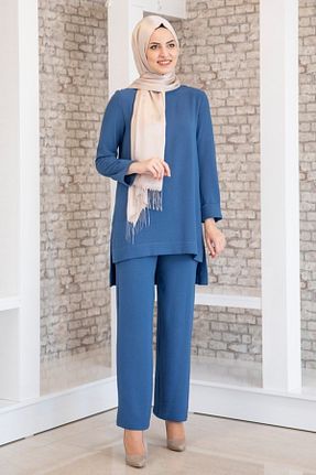 تونیک حجاب سرمه ای زنانه بافتنی Fashion Showcase - کد 47037821