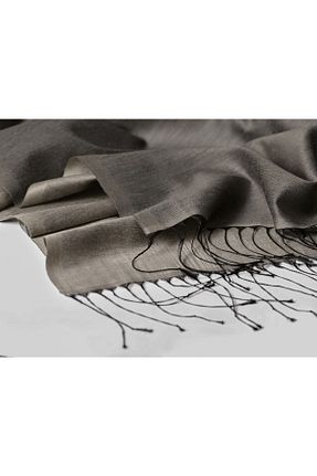شال قهوه ای زنانه پنبه پلی استر KROREN - کد 348405321