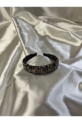 تاج مشکی زنانه سنگ کریستال MegssStore - کد 682862727