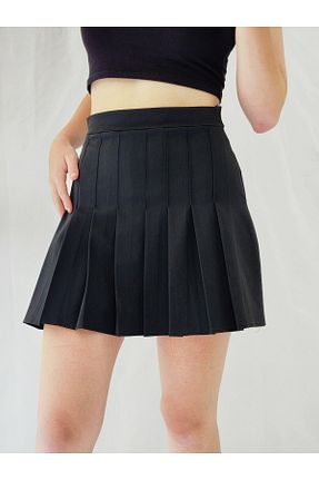دامن مشکی زنانه بافتنی YAXİ - کد 842678767