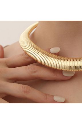 گردنبند استیل ( فولاد ) طلائی زنانه استیل (فولاد) Rachel Silver - کد 849810927