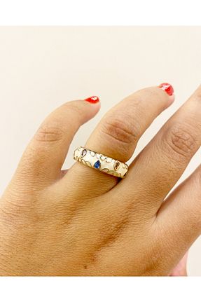 انگشتر استیل (فولاد) طلائی زنانه استیل (فولاد) Miss Evita - کد 850384495