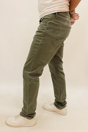 شلوار جین خاکی مردانه پاچه لوله تفنگی Twister Jeans - کد 850388494