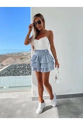ست بالاتنه و پائین تنه آبی زنانه بافتنی Genel Markalar - کد 850468746