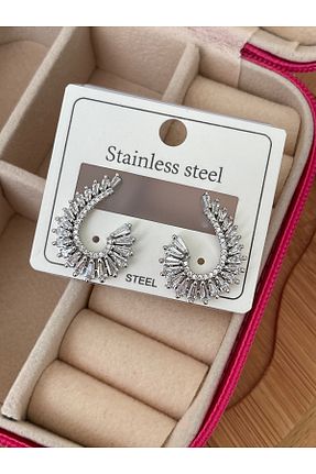 گوشواره استیل (فولاد) زنانه استیل ضد زنگ JELLY - کد 850432516