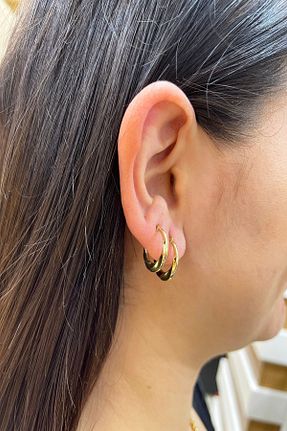 گوشواره طلا زرد زنانه 14 عیار ŞAMLI ERDOĞAN - کد 89750638
