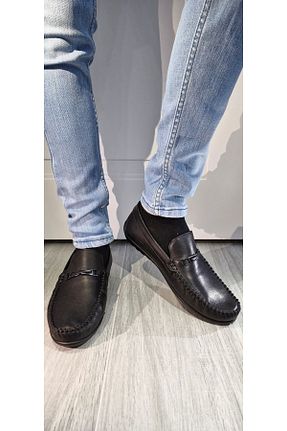 کفش کژوال مشکی مردانه چرم خالص MODESA BY KAVCAR - کد 828441956