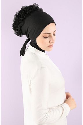 کلاه شنای حجاب مشکی زنانه Genel Markalar - کد 737983779