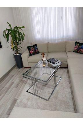 میز جلو مبلی بژ فلزی Home - کد 849621172