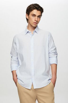 پیراهن آبی مردانه رگولار Tween - کد 850552049