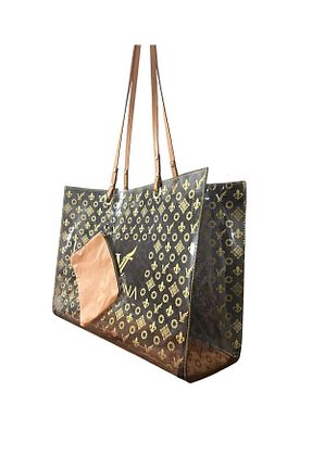 کیف ساحلی طوسی زنانه مخلوط پلی استر louis valentina - کد 802047852