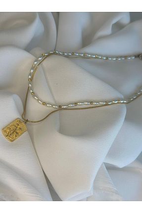 گردنبند جواهر طلائی زنانه منجق Baykuşca - کد 850553725