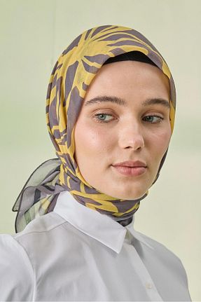 شال زرد زنانه پنبه ای Cardion - کد 839227650