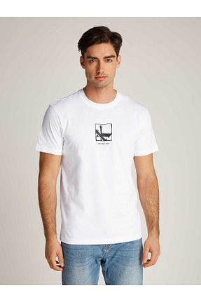تیشرت سفید مردانه اورسایز Calvin Klein - کد 850423267
