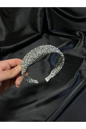تاج طوسی زنانه سنگ کریستال MegssStore - کد 682866505