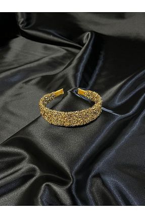 تاج طلائی زنانه سنگ کریستال MegssStore - کد 682866182