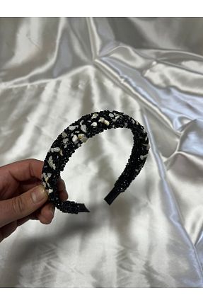 تاج مشکی زنانه سنگ کریستال MegssStore - کد 682866678