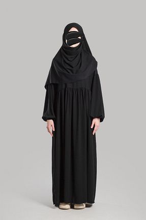 لباس حجاب مشکی زنانه اورسایز Emare - کد 846511028