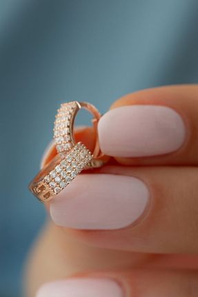 گوشواره نقره صورتی زنانه 925 عیار Silvano Jewelry - کد 379712220