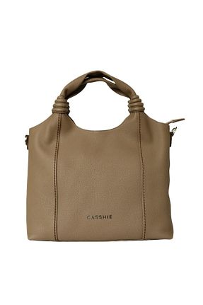 کیف دستی قهوه ای زنانه چرم خالص Platin - کد 645537232