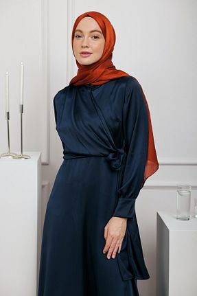 شال نارنجی زنانه شیفون Modakaşmir - کد 850387705