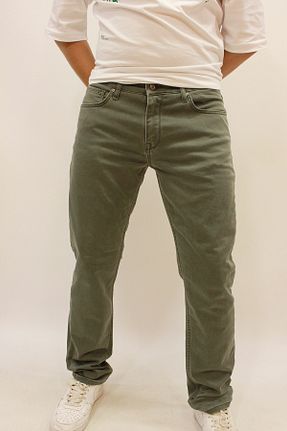 شلوار جین خاکی مردانه پاچه لوله تفنگی Twister Jeans - کد 850388494