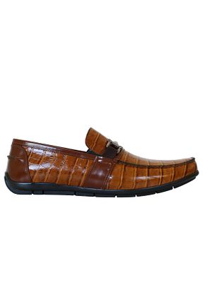 کفش لوفر قهوه ای مردانه چرم خالص Platin - کد 754491202