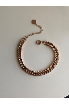 دستبند استیل (فولاد) طلائی زنانه استیل (فولاد) Owentis - کد 734655936