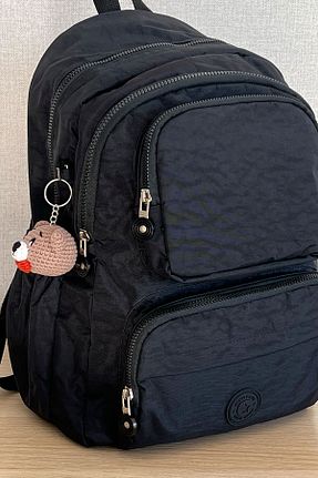 کیف مدرسه مشکی زنانه پارچه ای NEMO BAGS - کد 367973768