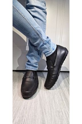 کفش کژوال مشکی مردانه چرم خالص MODESA BY KAVCAR - کد 828441956