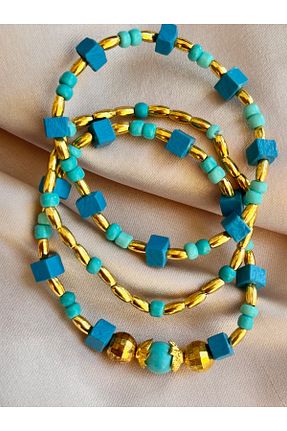 دستبند جواهر فیروزه ای زنانه منجق COCOSH TAKI - کد 850529343