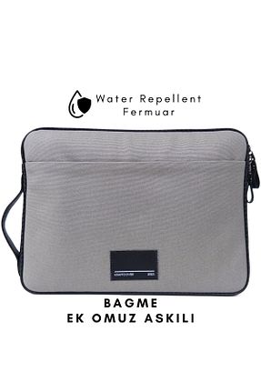 کیف لپ تاپ و مدارک طوسی زنانه چرم مصنوعی KraftCover - کد 850548634
