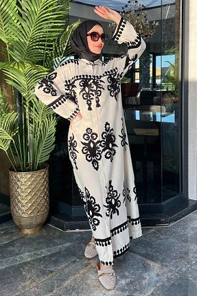 لباس حجاب بژ زنانه رگولار Julude - کد 839509205