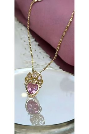 گردنبند استیل ( فولاد ) طلائی زنانه استیل ضد زنگ MNX DESİNG COLLECTİON - کد 850148097