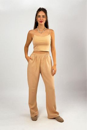 شلوار بژ زنانه بافتنی Betimoda - کد 849476756