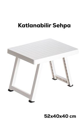 میز کمپ سفید پلاستیک Porsima - کد 834245116
